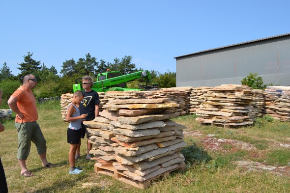 "tas de cailloux" pour la toiture