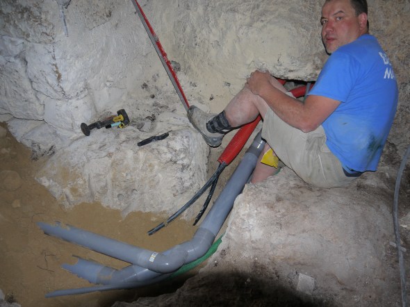 passage de voute pour les evacuations