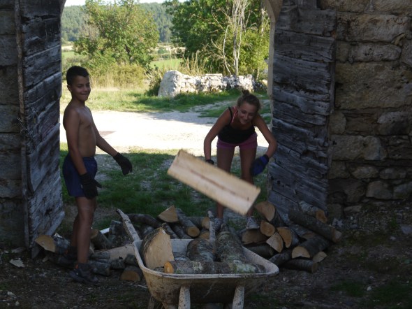 les oiseaux au boulot ! merci pour le coup de main ...