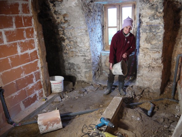 pas encore prête la douche!
